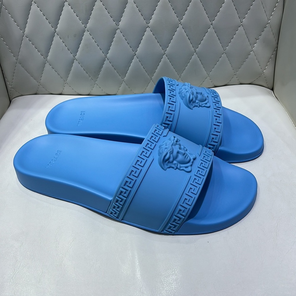 Versace men’s La medusa logo pool slides NEW - Picture 5 of 6